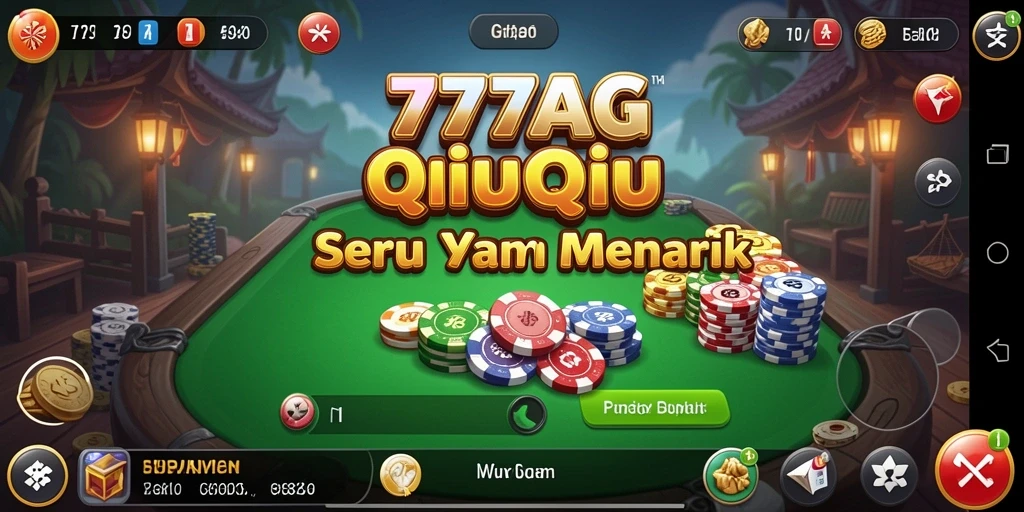 Tangkapan layar gameplay seru QiuQiu di 777AG.
