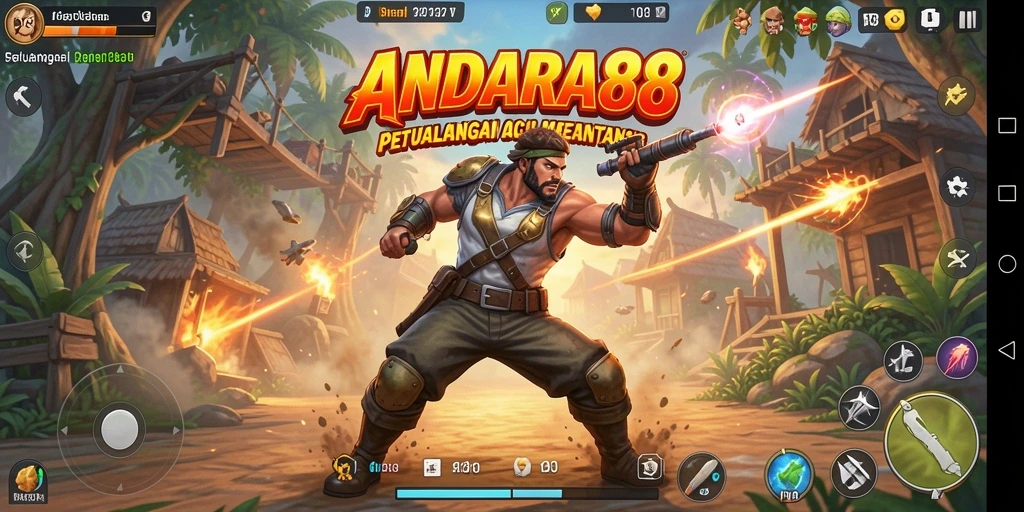 Tampilan gameplay ANDARA88 dengan aksi seru dan grafis menawan.