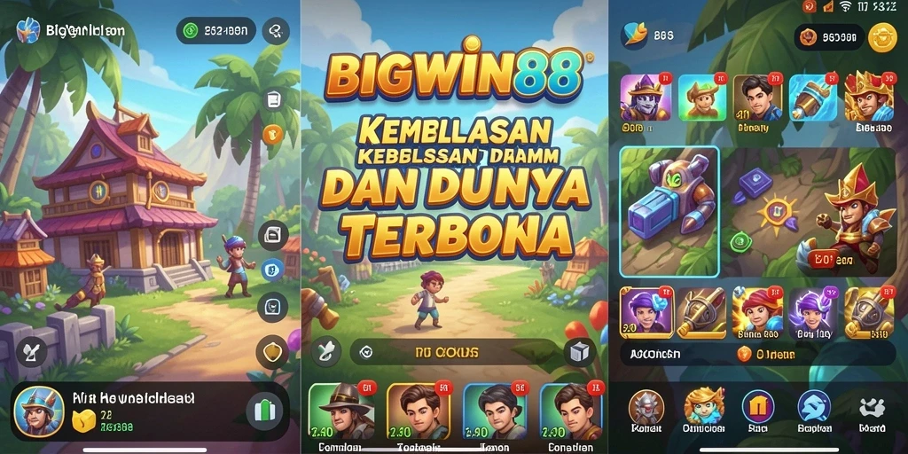 Tampilan gameplay <strong>BIGWIN88</strong> yang menakjubkan dalam dunia terbuka.