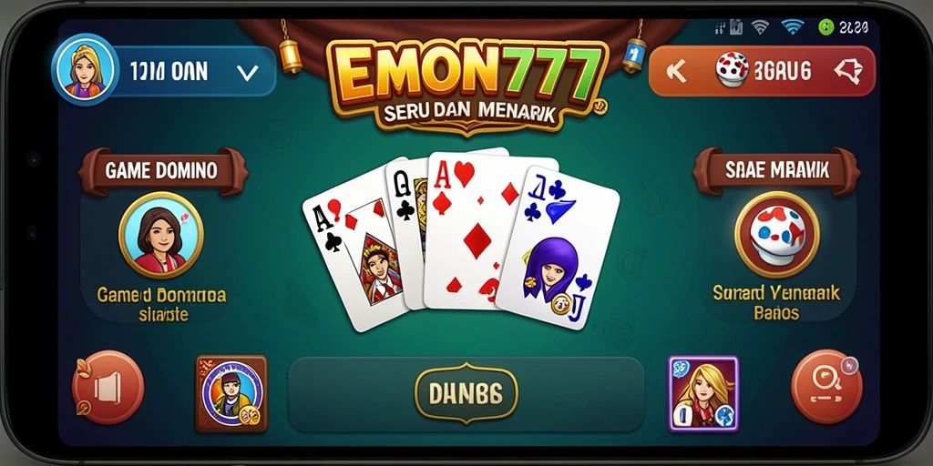 Gameplay seru dalam EMON777 dengan teman dan tantangan.