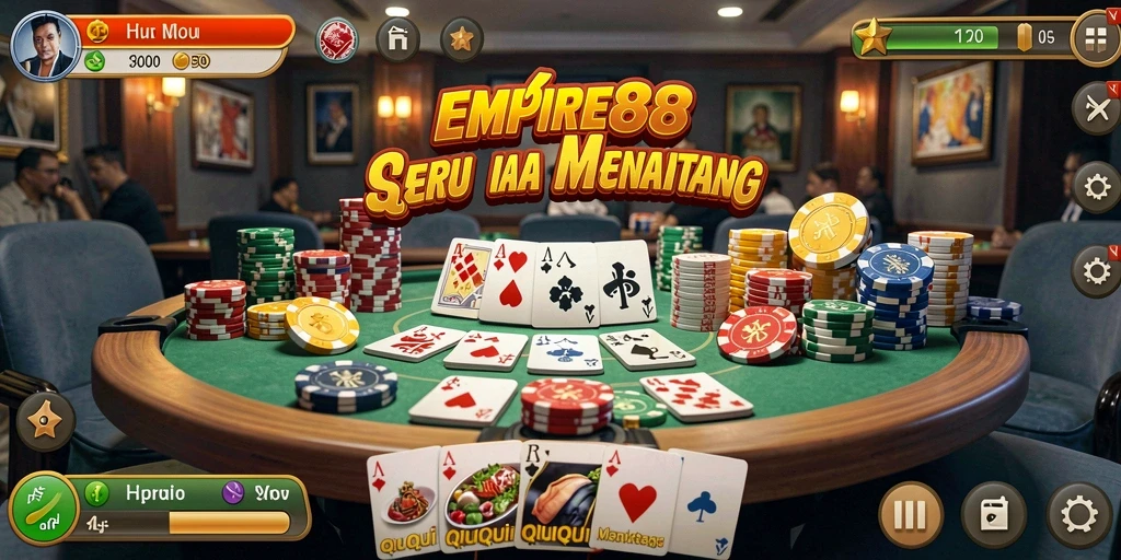 Screenshot EMPIRE88 menunjukkan keseruan bermain QiuQiu.