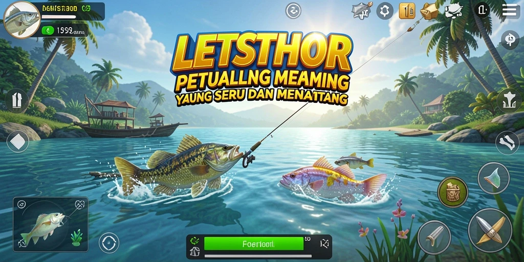 Tampilkan gameplay yang menarik dengan pengalaman memancing di LETSTHOR.