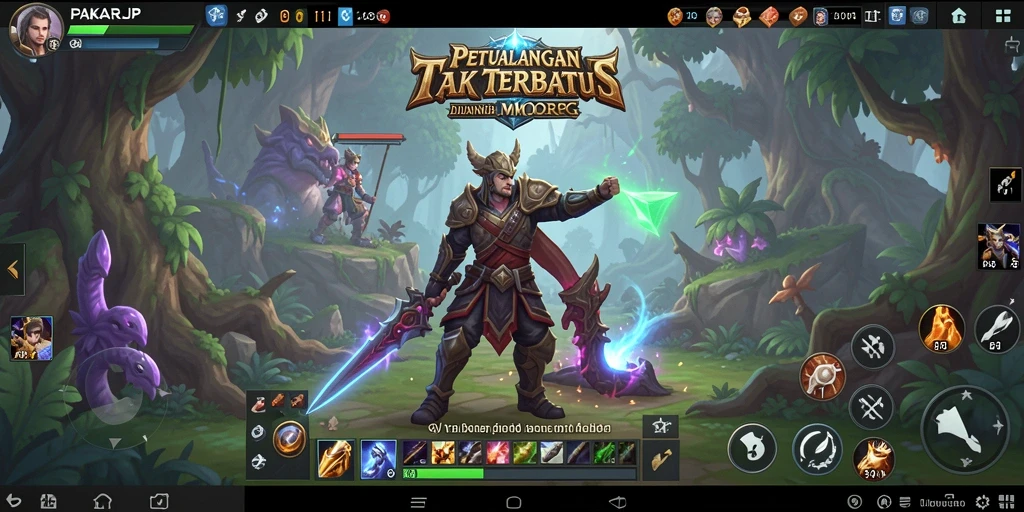 Tampilan menarik dari gameplay PAKARJP dalam dunia MMORPG.
