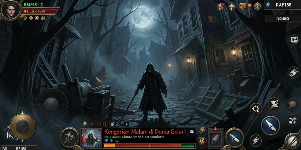 Tampilan gameplay menakutkan di dalam <strong>RAFI88</strong> yang membuat pemain merasakan kengerian.
