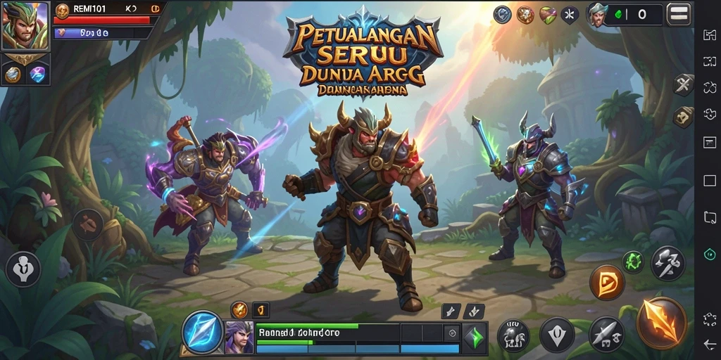 Gameplay seru yang menantang dalam <strong>REMI101</strong> ARPG.