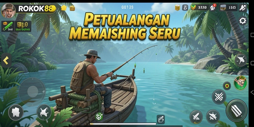 Tangkapan ikan terbesar dalam ROKOK88 dengan latar yang indah.