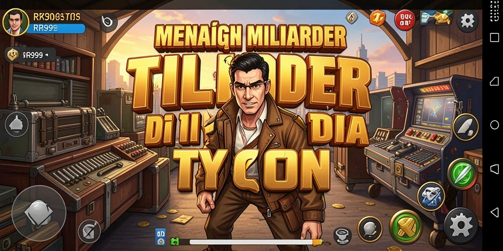 Tangkapan layar utama RR999 menampilkan aksi menarik dalam gameplay Tycoon.