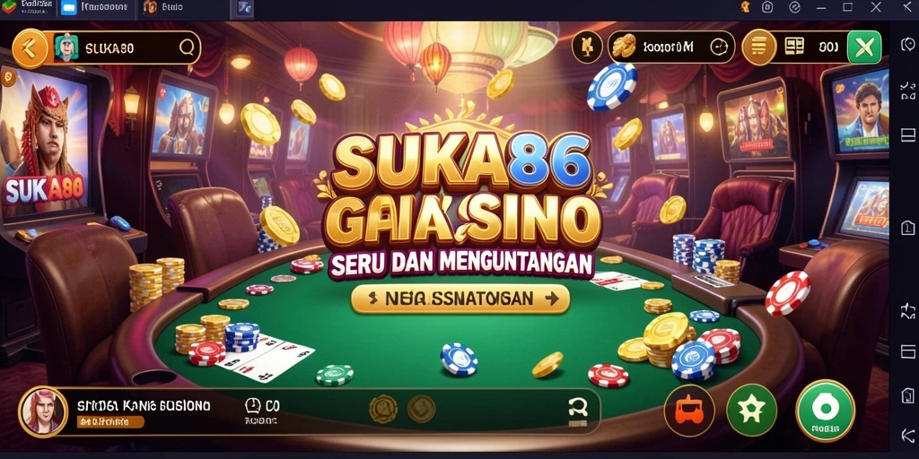 Screenshot utama SUKA86 menampilkan gameplay yang menarik dalam suasana Kasino.