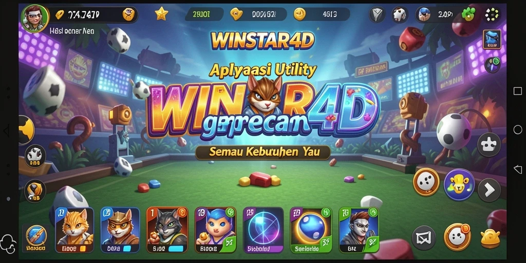 Tampilan utama WINSTAR4D dengan fitur utility yang lengkap dan mudah diakses.