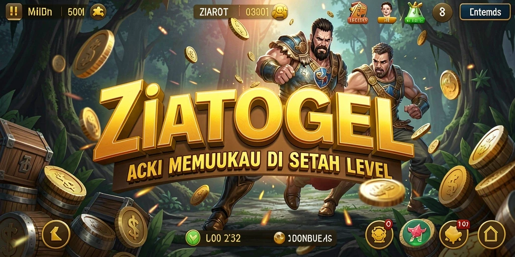 Screenshot ZIATOGEL menampilkan aksi mendebarkan di dalam pertempuran.